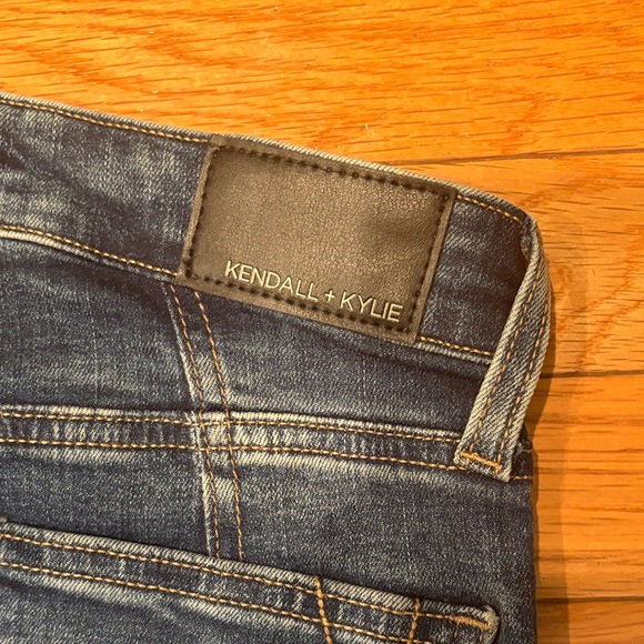 Kendall & Kylie Dark Blue Distressed Skinny Jeans - Picture 8 of 9